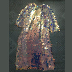 Holographic Sequin Festival Duster – Glamorous Cloak or Kimono for Festivals & Parties