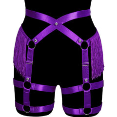 Always Strapped Festival Harness Garter Belt with Fringe