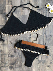Cotton Crochet Cowrie Shell Bikini