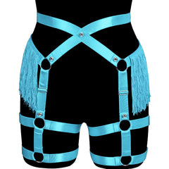 Always Strapped Festival Harness Garter Belt with Fringe