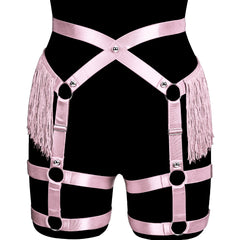 Always Strapped Festival Harness Garter Belt with Fringe