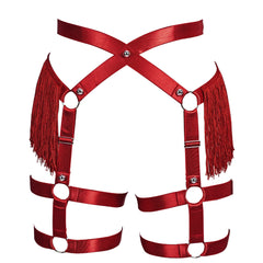 Always Strapped Festival Harness Garter Belt with Fringe