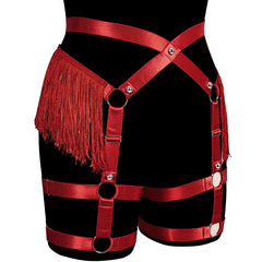 Always Strapped Festival Harness Garter Belt with Fringe