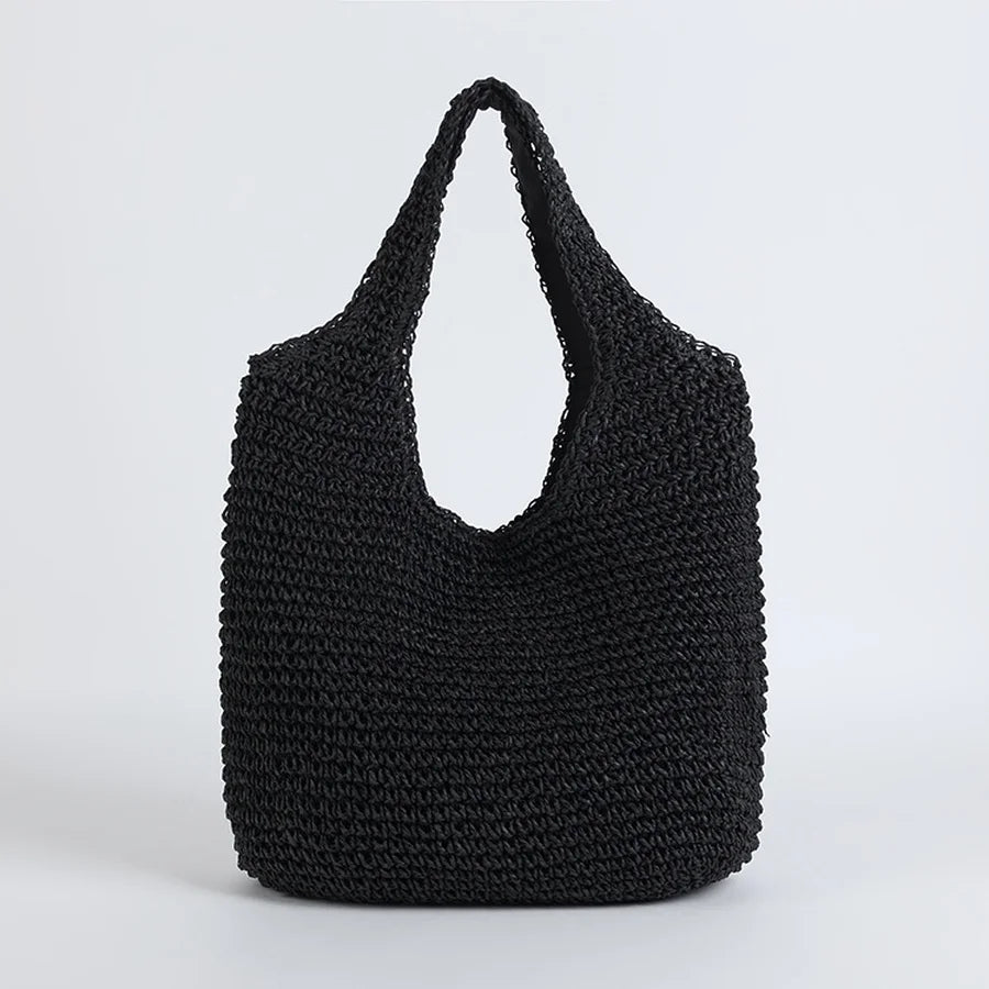 Woven Straw Shoulder Bag