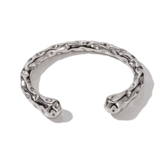 Contemporary Chunky Statement Ring and Bracelet Stainless Steel