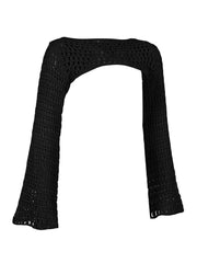 Crochet Knit Long Sleeve Shrug