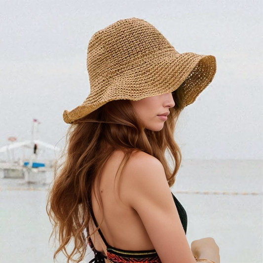 Straw Big Brim Foldable Beach Sun Hat
