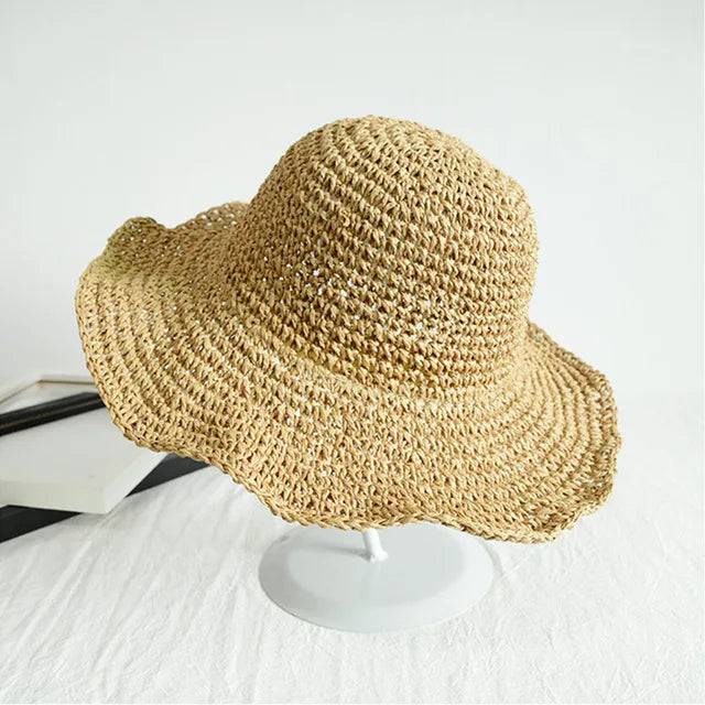 Straw Big Brim Foldable Beach Sun Hat