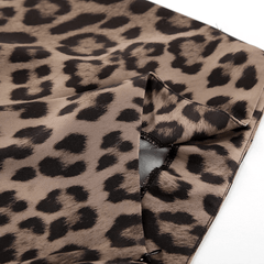 Leopard Print High Waisted Maxi Skirt